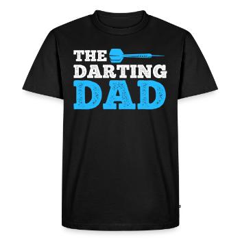 Papa darting Darts Fléchettes Hommes Fléchettes Fléchettes Fléchettes - T-shirt Premium bio Homme - noir - Devant - Nico (187cm)