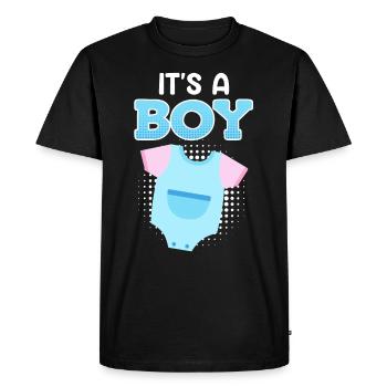 Boys Mom Pregnant with Baby Young Mom - Men's Premium Organic T-Shirt - black - Front - Nico (187cm)