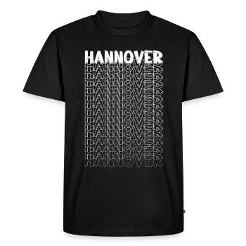 Hanovre Allemagne City Font Skyline Accueil - T-shirt Premium bio Homme - noir - Devant - Nico (187cm)