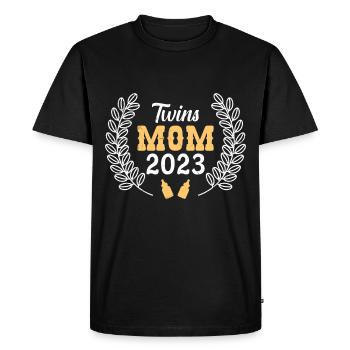 Jumeaux Maman Jumelle Maman 2023 Maman Maman - T-shirt Premium bio Homme - noir - Devant - Nico (187cm)