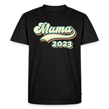 Mom 2023 - the best mother in the world - Men's Premium Organic T-Shirt - black - Front - Nico (187cm)
