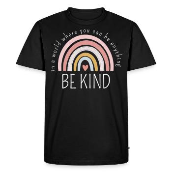 SOYEZ GENTIL - T-shirt Premium bio Homme - noir - Devant - Nico (187cm)