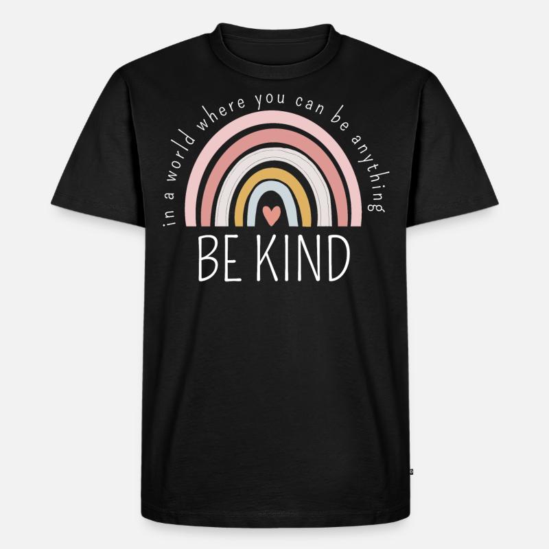 SEI FREUNDLICH - Männer Premium Bio T-Shirt - Schwarz