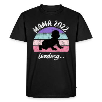 Mom 2023 Baby loading Young girls pregnant - Men's Premium Organic T-Shirt - black - Front - Nico (187cm)