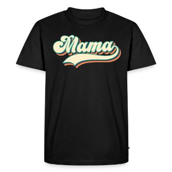 Maman - la meilleure mère du monde - T-shirt Premium bio Homme - noir - Devant - Nico (187cm)