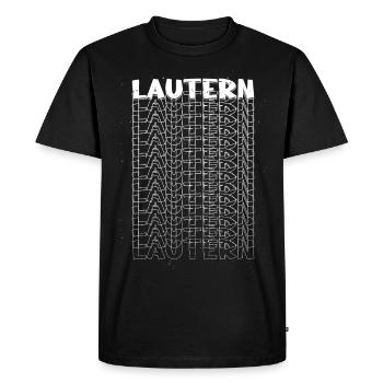 Kaiserslautern Lautern Germany City Font - Men's Premium Organic T-Shirt - black - Front - Nico (187cm)
