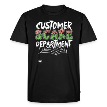 Service à la clientèle du service à la clientèle - T-shirt Premium bio Homme - noir - Devant - Nico (187cm)