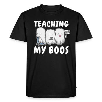 Enseigner à l’enseignant de l’école primaire My Boos - T-shirt Premium bio Homme - noir - Devant - Nico (187cm)