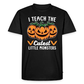J’enseigne l’école primaire des plus doux - T-shirt Premium bio Homme - noir - Devant - Nico (187cm)