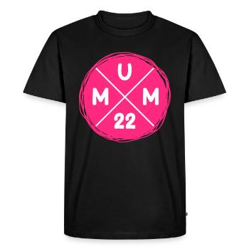 Maman 2022 Future Maman Grossesse Maman 2022 - T-shirt Premium bio Homme - noir - Devant - Nico (187cm)