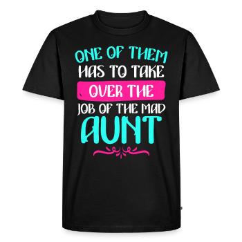 Il faut faire le travail de tante folle - T-shirt Premium bio Homme - noir - Devant - Nico (187cm)