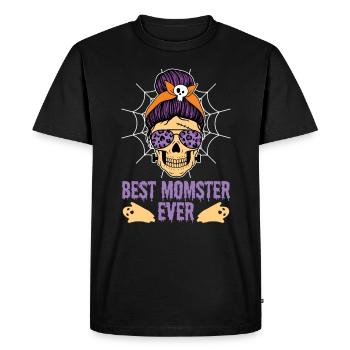 Best Momster Ever Mom Mommy Halloween Costume - Men's Premium Organic T-Shirt - black - Front - Nico (187cm)