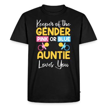 Fille Garçon Le sexe connaît la tante - T-shirt Premium bio Homme - noir - Devant - Nico (187cm)