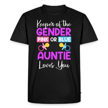 Fille Garçon Le sexe connaît la tante - T-shirt Premium bio Homme - noir - Devant - Nico (187cm)