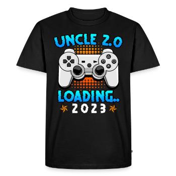Uncle 2.0 loading double uncle uncle 2023 - Men's Premium Organic T-Shirt - black - Front - Nico (187cm)
