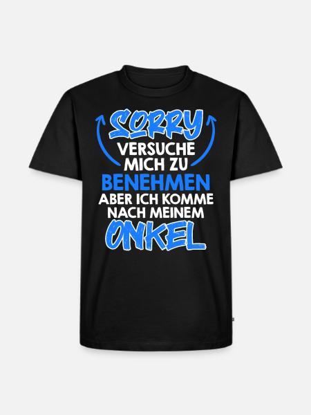 Try to behave me - Men's Premium Organic T-Shirt - black