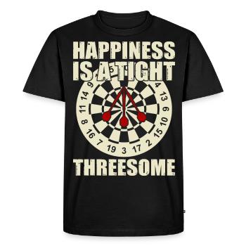 Funny darts gift idea for darts players darts - Men's Premium Organic T-Shirt - black - Front - Nico (187cm)