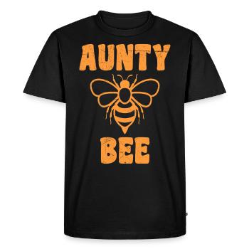 Tante Abeille La meilleure tante du monde Abeilles Tante - T-shirt Premium bio Homme - noir - Devant - Nico (187cm)