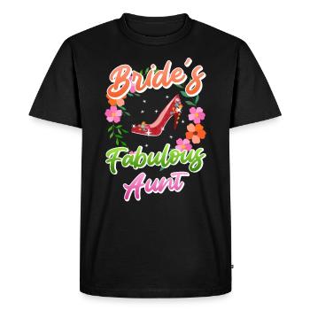Marraine la tante de la mariée meilleure tante - T-shirt Premium bio Homme - noir - Devant - Nico (187cm)