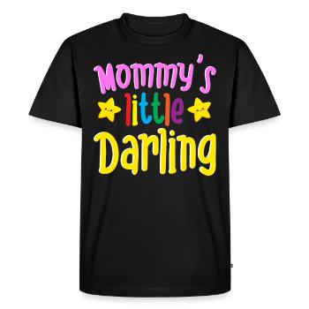 Mommy's Little Darling Cute Kiddie Stars Kids - Men's Premium Organic T-Shirt - black - Front - Nico (187cm)