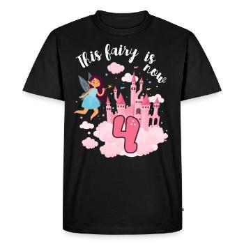 This fairy is now 4 Magic Castle 4. - Men's Premium Organic T-Shirt - black - Front - Nico (187cm)