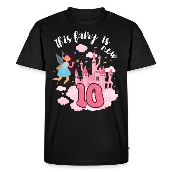 Cette fée est maintenant 10 Magic Castle 10. - T-shirt Premium bio Homme - noir - Devant - Nico (187cm)