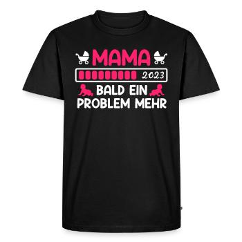 Mom 2023 soon a problem more baby birth - Men's Premium Organic T-Shirt - black - Front - Nico (187cm)