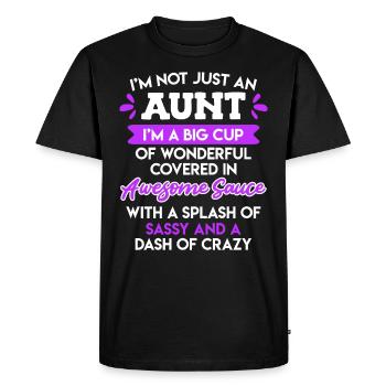 Tante merveilleuse Meilleure tante du monde Tante - T-shirt Premium bio Homme - noir - Devant - Nico (187cm)