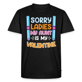 Favorite aunt nephew Aunt is the best aunt - Men's Premium Organic T-Shirt - black - Front - Nico (187cm)