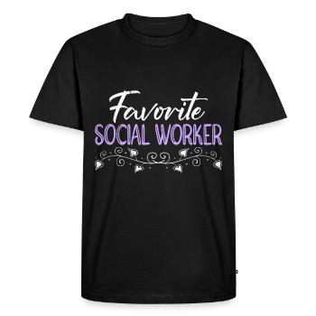 Superviseur vous êtes le meilleur travailleur social - T-shirt Premium bio Homme - noir - Devant - Nico (187cm)