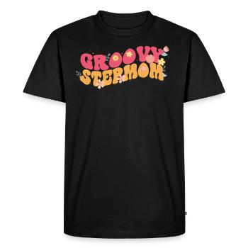 Groovy belle-mère plante plante fleurs - T-shirt Premium bio Homme - noir - Devant - Nico (187cm)