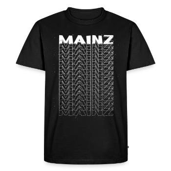Mayence Allemagne City Font Skyline Accueil - T-shirt Premium bio Homme - noir - Devant - Nico (187cm)
