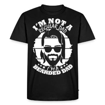 Je ne suis pas un père normal - T-shirt Premium bio Homme - noir - Devant - Nico (187cm)