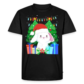 Arbre de Noël mignon Haase - T-shirt Premium bio Homme - noir - Devant - Nico (187cm)