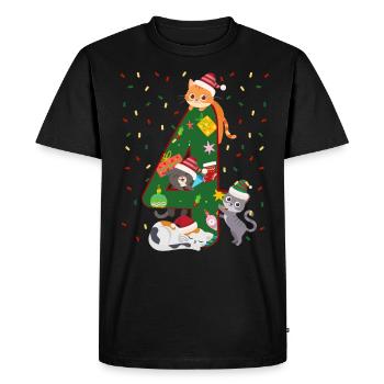 4 ans Enfants Cadeau de Noël Mignon - T-shirt Premium bio Homme - noir - Devant - Nico (187cm)