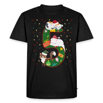 5 ans Enfants cadeau de Noël mignon - T-shirt Premium bio Homme - noir - Devant - Nico (187cm)