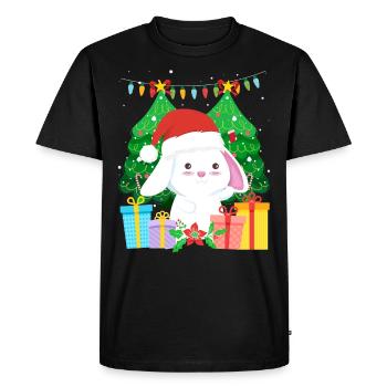 Arbre de Noël mignon Haase - T-shirt Premium bio Homme - noir - Devant - Nico (187cm)