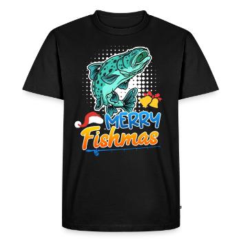Pêcheur Noël Noël - T-shirt Premium bio Homme - noir - Devant - Nico (187cm)
