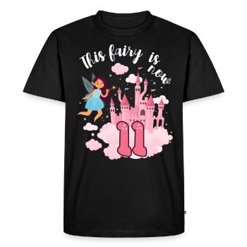 Cette fée est maintenant 11 Magic Castle 11. - T-shirt Premium bio Homme - noir - Devant - Nico (187cm)