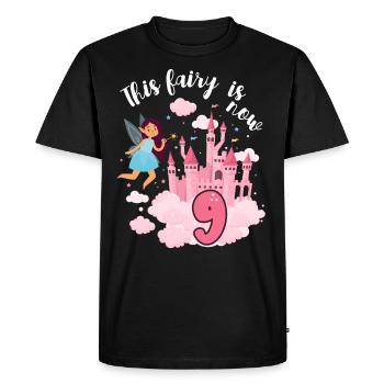 Cette fée est maintenant 9 Magic Castle 9. - T-shirt Premium bio Homme - noir - Devant - Nico (187cm)