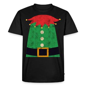Elven Costume Elf - Men's Premium Organic T-Shirt - black - Front - Nico (187cm)