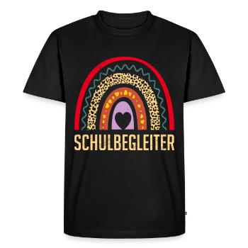 Soutien scolaire Je suis un compagnon scolaire - T-shirt Premium bio Homme - noir - Devant - Nico (187cm)