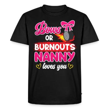 Boucle ou burnout love you childkinder - T-shirt Premium bio Homme - noir - Devant - Nico (187cm)