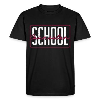 Accompagnement scolaire Conseil scolaire Compagnons d’école - T-shirt Premium bio Homme - noir - Devant - Nico (187cm)