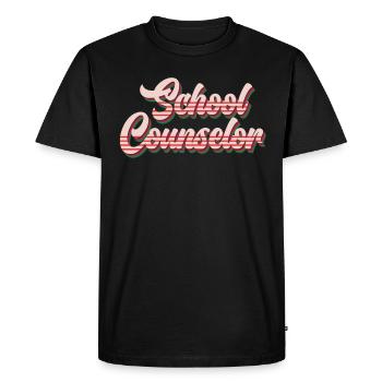 School accompaniment Inclusion best school companion - Men's Premium Organic T-Shirt - black - Front - Nico (187cm)