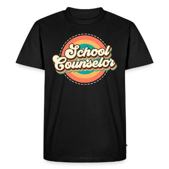 Inclusion du soutien scolaire Je suis conseiller scolaire - T-shirt Premium bio Homme - noir - Devant - Nico (187cm)