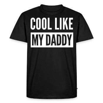 COOL COMME MON PAPA - T-shirt Premium bio Homme - noir - Devant - Nico (187cm)
