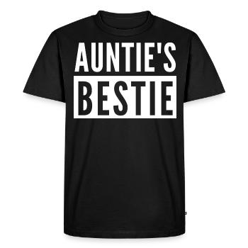 AUNTIE'S BESTIE - Men's Premium Organic T-Shirt - black - Front - Nico (187cm)