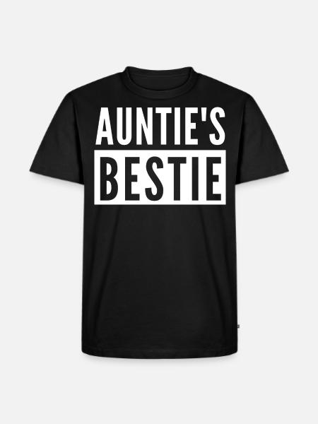 AUNTIE'S BESTIE - Men's Premium Organic T-Shirt - black