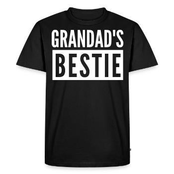 GRANDAD'S BESTIE - Men's Premium Organic T-Shirt - black - Front - Nico (187cm)
